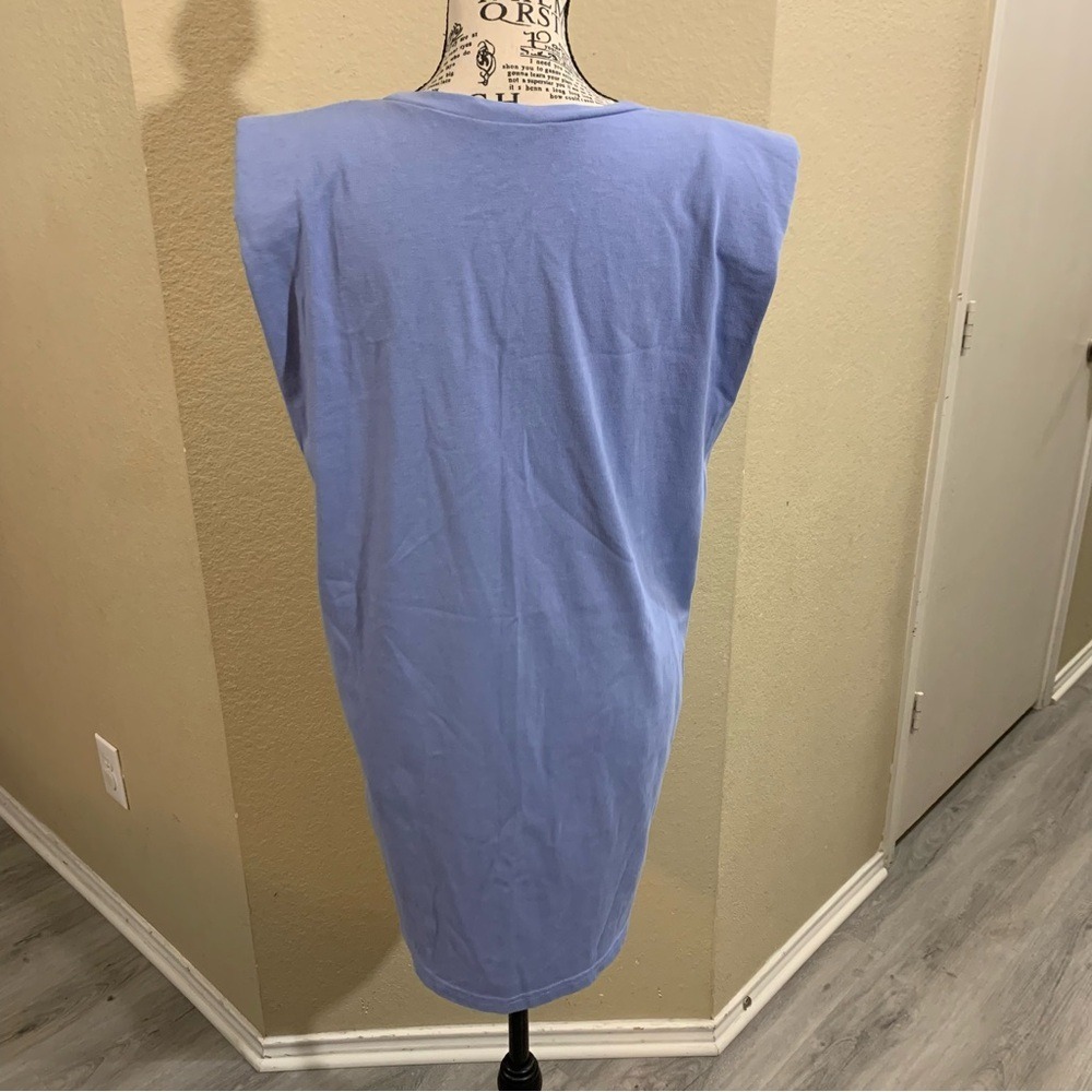 Zara Sky Blue Cap Sleeve Mini Dress‎ - Picture 3 of 8